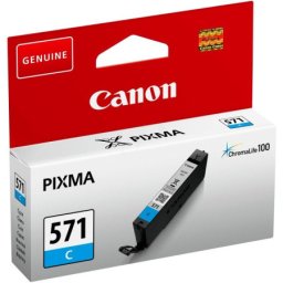 Cartus de cerneala Canon CLI-571C Cyan (0386C001, CLI571C) pentru PIXMA MG5750 MG5751 MG5752 MG5753 MG6850 MG6851 MG6852 MG6853 MG7750 MG7751 MG7752 MG7753 TS5050 TS5051 TS5053 TS5055 TS6050 TS6051 TS6052 TS8050 TS8051 TS8052 TS8053 TS9050 TS9055