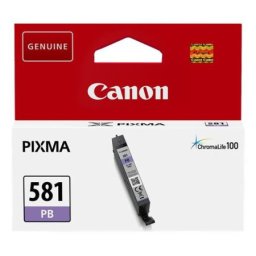 Cartus de cerneala Canon CLI-581PB Photo Blue (2107C001, CLI581PB) pentru PIXMA TS8150 TS8151 TS8152 TS8250 TS8251 TS8252 TS9150 TS9155