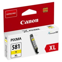 Cartus de cerneala Canon CLI-581XL Y Yellow (2051C001, CLI581XLY) pentru PIXMA TR7550 TR8550 TS6150 TS6151 TS6250 TS6251 TS705 TS8150 TS8151 TS8152 TS8250 TS8251 TS8252 TS9150 TS9155 TS9550 TS9551C