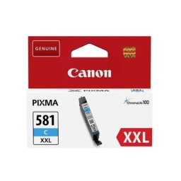Cartus de cerneala Canon CLI-581XXL C Cyan (1995C001, CLI581XXLC) pentru PIXMA TR7550 TR8550 TS6150 TS6151 TS6250 TS6251 TS705 TS8150 TS8151 TS8152 TS8250 TS8251 TS8252 TS9150 TS9155 TS9550 TS9551C