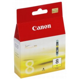 Cartus de cerneala Canon CLI-8Y Yellow (0623B001, CLI8Y) pentru PIXMA iP3300 iP3500 iP4200 iP4200x iP4300 iP4500 iP4500x iP5200 iP5200R iP5300 iP6600D iP6700D iX4000 iX5000 MP500 MP510 MP520 MP520x MP530 MP600 MP600R MP610 MP800 MP800R MP810 MP830 MX700 M