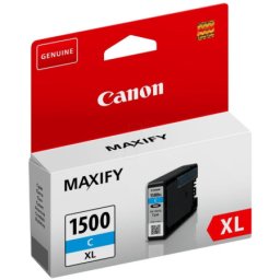 Cartus de cerneala Canon PGI-1500XL Cyan (9193B001, PGI1500XLC) pentru MAXIFY MB2050 MB2150 MB2155 MB2350 MB2750 MB2755