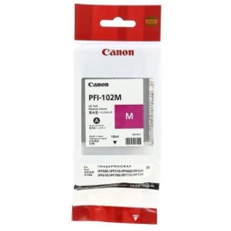 Cartus de cerneala Canon PFI-102M Magenta (0897B001, PFI102M) pentru imagePROGRAF iPF500 iPF510 iPF600 iPF605 iPF610 iPF650 iPF655 iPF700 iPF710 iPF720 iPF750 iPF755 iPF760 iPF765 iPF6000s LP17 LP24