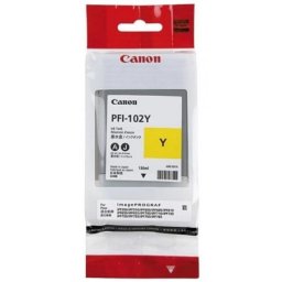 Cartus de cerneala Canon PFI-102Y Yellow (0898B001, PFI102Y) pentru imagePROGRAF iPF500 iPF510 iPF600 iPF605 iPF610 iPF650 iPF655 iPF700 iPF710 iPF720 iPF750 iPF755 iPF760 iPF765 iPF6000s LP17 LP24