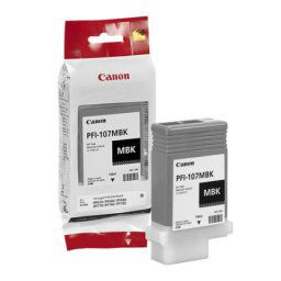 Cartus de cerneala Canon PFI-107MBK Matte Black (6704B001, PFI107MBK) pentru imagePROGRAF iPF670 iPF680 iPF685 iPF770 iPF780 iPF785