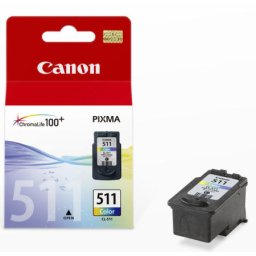 Cartus de cerneala Canon CL-511 Color (2972B001, CL511CMY) pentru PIXMA iP2700 iP2702 MP230 MP235 MP240 MP250 MP252 MP260 MP270 MP272 MP280 MP282 MP480 MP490 MP492 MP495 MP499 MX320 MX330 MX340 MX350 MX360 MX410 MX420