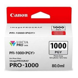 Cartus de cerneala Canon PFI-1000PGY Photo Gray (0553C001, PFI1000PGY) pentru imagePROGRAF PRO 1000