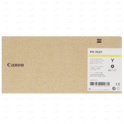 Cartus de cerneala Canon PFI-703Y Yellow (2966B001, PFI703Y) pentru imagePROGRAF iPF810 iPF815 iPF820 iPF825