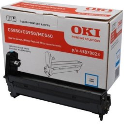 Unitate de cilindru (20K) Oki 43870023 Cyan pentru C5850 C5850dn C5850n C5950 MC560