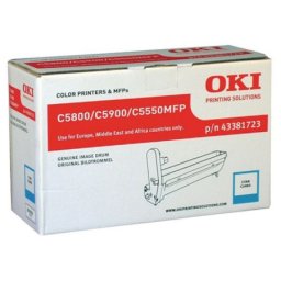 Unitate de cilindru (20K) Oki 43381723 Cyan pentru C5550 MFP C5800 C5900
