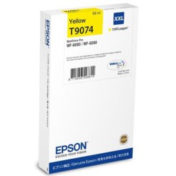 Cartus de cerneala original Epson T9074 Yellow (C13T907440) pentru WorkForce Pro WF 6090D2TWC 6090DTWC 6090DW 6590D2TWFC Workforce 6590DTWFC 6590DWF