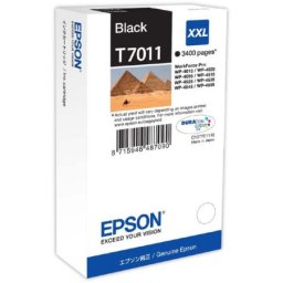 Cartus de cerneala original Epson T7011 Black (C13T70114010) pentru WorkForce Pro WP 4015DN 4095DN6 4515DN 4525DNF 4595DNF 4595DNF6