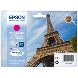 Cartus de cerneala original Epson T7023 Magenta (C13T70234010) pentru WorkForce Pro WP 4015DN 4025DW 4095DN6 4515DN 4525DNF 4535DWF 4545DTWF 4595DNF 4595DNF6