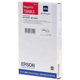 Cartus de cerneala original Epson T04A3 Magenta (C13T04A340) pentru WorkForce Pro WF C8190 C8190D3TWC C8190DTW C8190DTWC C8190DW C8690 C8690D3TWFC C8690DTWF C8690DTWFC C8690DWF