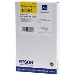 Cartus de cerneala original Epson T04A4 Yellow (C13T04A440) pentru WorkForce Pro WF C8190 C8190D3TWC C8190DTW C8190DTWC C8190DW C8690 C8690D3TWFC C8690DTWF C8690DTWFC C8690DWF
