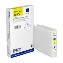 Cartus de cerneala original Epson T04C4 Yellow (C13T04C440) pentru WorkForce Pro WF C8190 C8190D3TWC C8190DTW C8190DTWC C8190DW C8610 C8610DWF C8690 C8690D3TWFC C8690DTWF C8690DTWFC C8690DWF