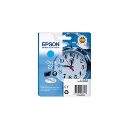 Cartus de cerneala original Epson 27 Cyan (C13T27024010) pentru WorkForce WF 3620 3620DWF 3640DTWF 7110DTW 7210DTW 7610DWF 7620DTWF 7620TWF 7710DWF 7715DWF 7720DTWF