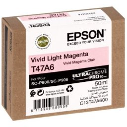 Cartus de cerneala original Epson T47A6 Vivid Light Magenta (C13T47A600) pentru SureColor SC P900