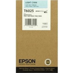 Cartus de cerneala original Epson T6025 Light Cyan (C13T602500) pentru Stylus Pro 7800 7880 9800 9880