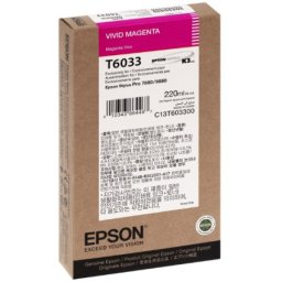 Cartus de cerneala original Epson T6033 Vivid Magenta (C13T603300) pentru Stylus Pro 7880 9880