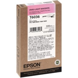 Cartus de cerneala original Epson T6036 Vivid Light Magenta (C13T603600) pentru Stylus Pro 7880 9880