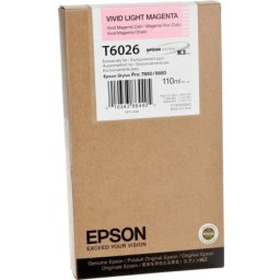 Cartus de cerneala original Epson T6026 Vivid Light Magenta (C13T602600) pentru Stylus Pro 7880 9880