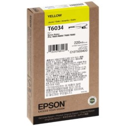 Cartus de cerneala original Epson T6034 Yellow (C13T603400) pentru Stylus Pro 7800 7880 9800 9880