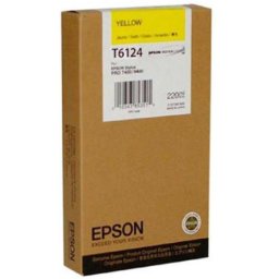 Cartus de cerneala original Epson T6124 Yellow (C13T612400) pentru Stylus Pro 7400 7450 9400 9450