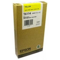Cartus de cerneala original Epson T6114 Yellow (C13T611400) pentru Stylus Pro 7400 7450 9400 9450
