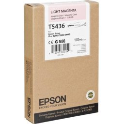 Cartus de cerneala original Epson T5436 Light Magenta (C13T543600) pentru Stylus Pro 4000 7600 9600