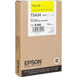 Cartus de cerneala original Epson T5434 Yellow (C13T543400) pentru Stylus Pro 4000 4400 7600 9600