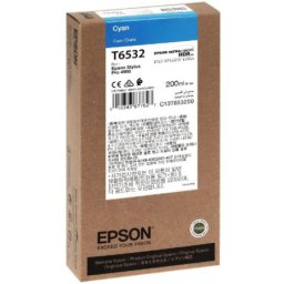 Cartus de cerneala original Epson T6532 Cyan (C13T653200) pentru Stylus Pro 4900