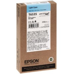 Cartus de cerneala original Epson T6535 Light Cyan (C13T653500) pentru Stylus Pro 4900