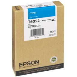 Cartus de cerneala original Epson T6052 Cyan (C13T605200) pentru Stylus Pro 4800 4880