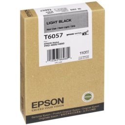 Cartus de cerneala original Epson T6057 Light Black (C13T605700) pentru Stylus Pro 4800 4880