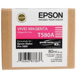 Cartus de cerneala original Epson T580A Vivid Magenta (C13T580A00) pentru Stylus Pro 3880