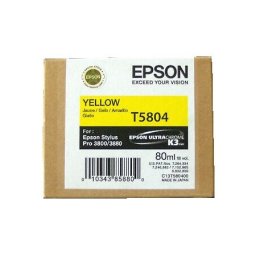 Cartus de cerneala original Epson T5804 Yellow (C13T580400) pentru Stylus Pro 3800 3880