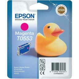 Cartus de cerneala original Epson T0553 Magenta (C13T055340) pentru Stylus Photo R240 R245 RX420 RX425 RX520