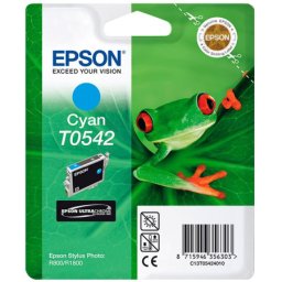 Cartus de cerneala original Epson T0542 Cyan (C13T054240) pentru Stylus Photo R1800 R800