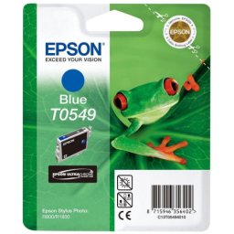 Cartus de cerneala original Epson T0549 Blue (C13T054940) pentru Stylus Photo R1800 R800