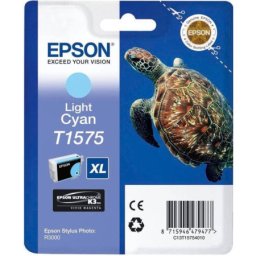 Cartus de cerneala original Epson T1575 Light Cyan (C13T157540) pentru Stylus Photo R3000