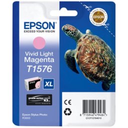 Cartus de cerneala original Epson T1576 Vivid Light Magenta (C13T157640) pentru Stylus Photo R3000