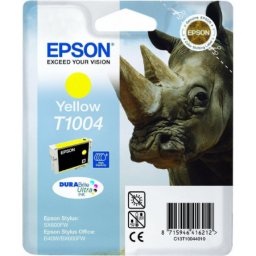 Cartus de cerneala original Epson T1004 Yellow (C13T100440) pentru Stylus Office B1100 BX310FN B40W BX600FW BX610FW SX600FW SX610FW SX510 SX515W