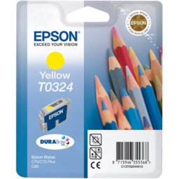 Cartus de cerneala original Epson T0324 Yellow (C13T03244010 ) pentru Stylus C70 C80 C82 CX4500 CX5100 CX5200 CX5300 CX5400