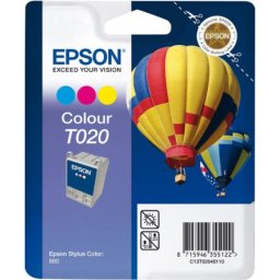 Cartus de cerneala original Epson T020 Color (C13T02040110) pentru Stylus Color 880 880TR