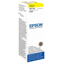 Flacon cerneala original Epson T6734 Yellow (C13T67344A) pentru EcoTank L1800 L800 L805 L810 L850