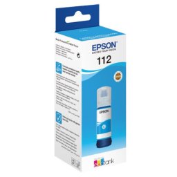 Flacon cerneala original Epson 112 Cyan (C13T06C24A) pentru EcoTank L11160 L15150 L15160 L15180 L6460 L6490 L6550 L6570 L6580