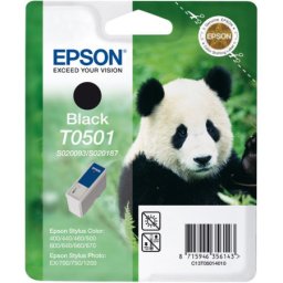 Cartus de cerneala original Epson T0501 Black (C13T05014010) pentru Stylus Color 400 440 460 600 640 660 670 Photo 1200 700 EX