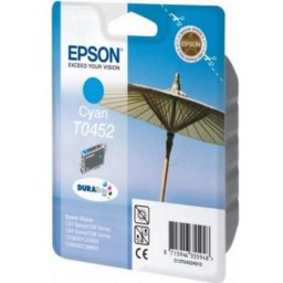 Cartus de cerneala original Epson T0452 Cyan (C13T04524010) pentru Stylus CX3600 CX3650 C64 C66 C84 C86 CX6400 CX6600
