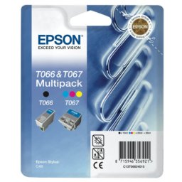 Set cartuse de cerneala originale Epson T0662 Multipack (C13T06624010) pentru Stylus C48